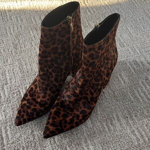 Marc Fisher leopard Print Ankle Boots